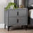 Hedviga Baxton Studio Etienne Modern Slate Grey Velvet 2-Drawer Nightstand