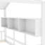 Lit simple pour enfants, lit Montessori pour enfant avec tablette de rangement et toit de maison de jeu, blanc-2080829736-2080829737