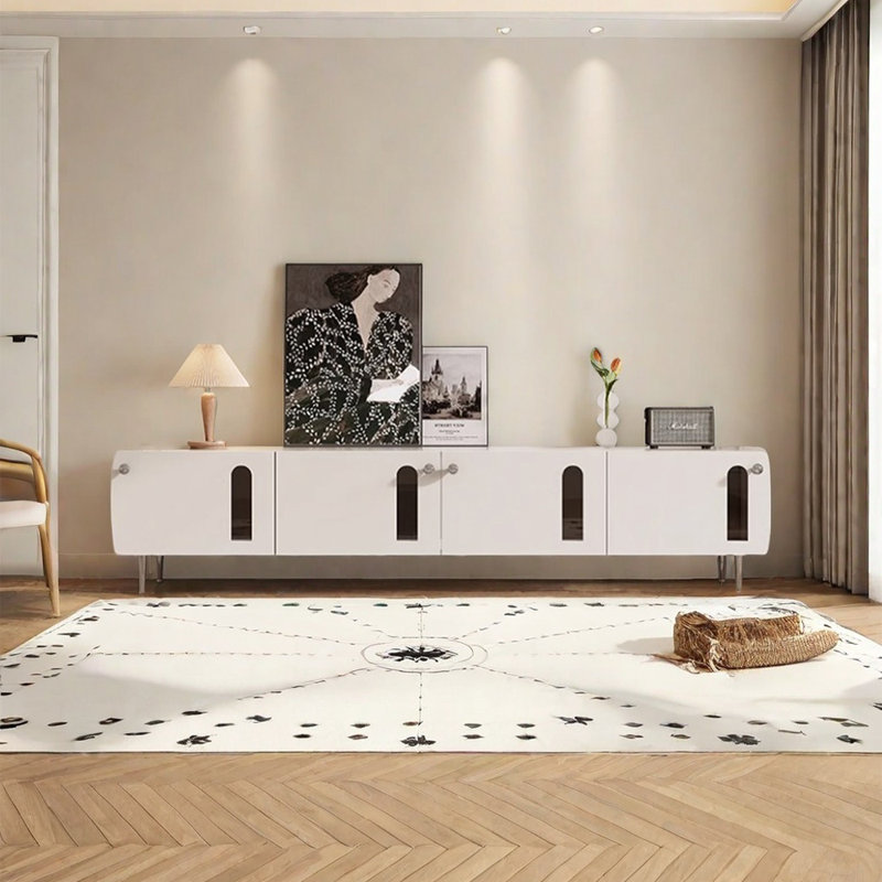 Meuble télé moderne de style crème pour salon