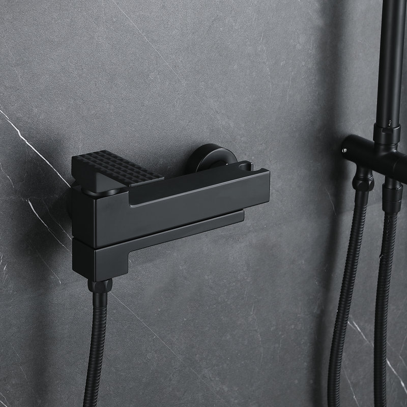 Complete Shower System, Matte Black
