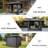 8' X 8' Hardtop Gazebo, Aluminum Metal Gazebo With Galvanized Steel Double Roof Canopy, Curtain And Netting, Permanent Gazebo Pavilion For Patio, Backyard, Deck, Lawn-123312170-123312171