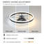 Ceiling Fan with Lights Dimmable LED