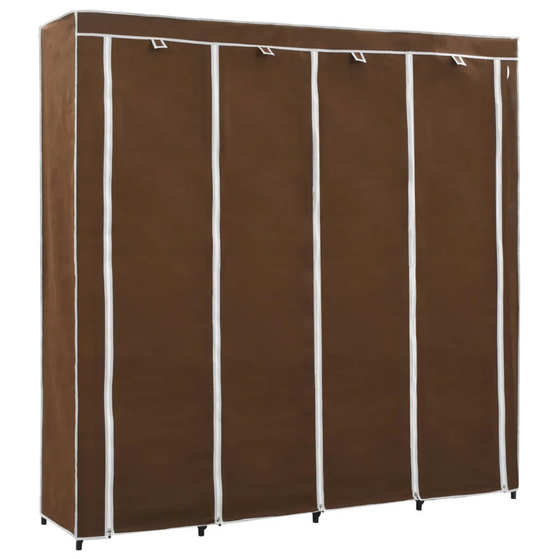 4 Door Wardrobe, Brown