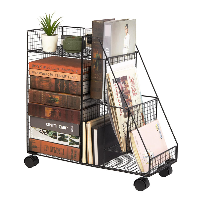 47 cm H x 23 cm W Etagere Bookcase, Black