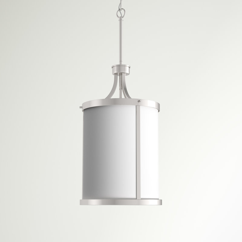 Ashaan 3 - Light Lantern Pendant, Polished Nickel