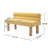 Yisroel Upholstered Dining Bench With Rubberwood Legs & Rolled Backrest-1509096629-1509096627