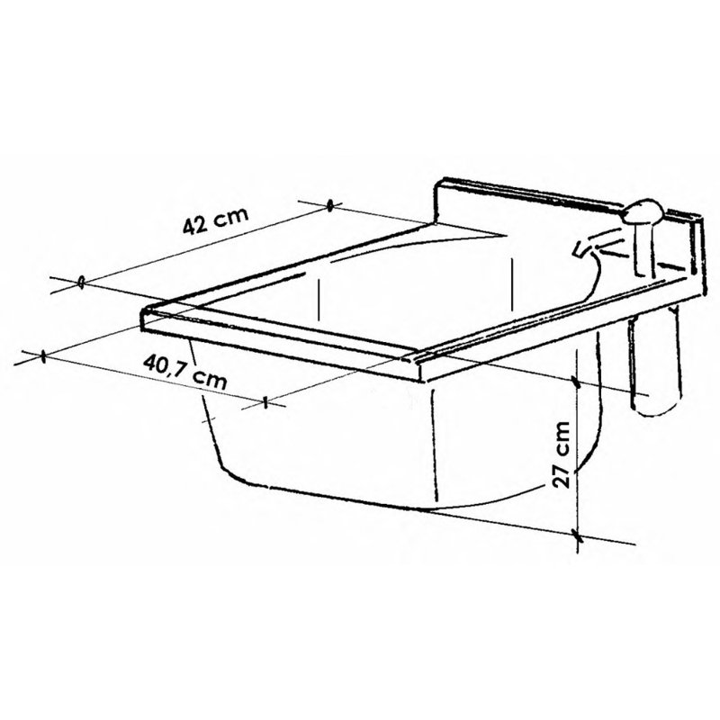 450mm Free-standing Single Vanity Unit