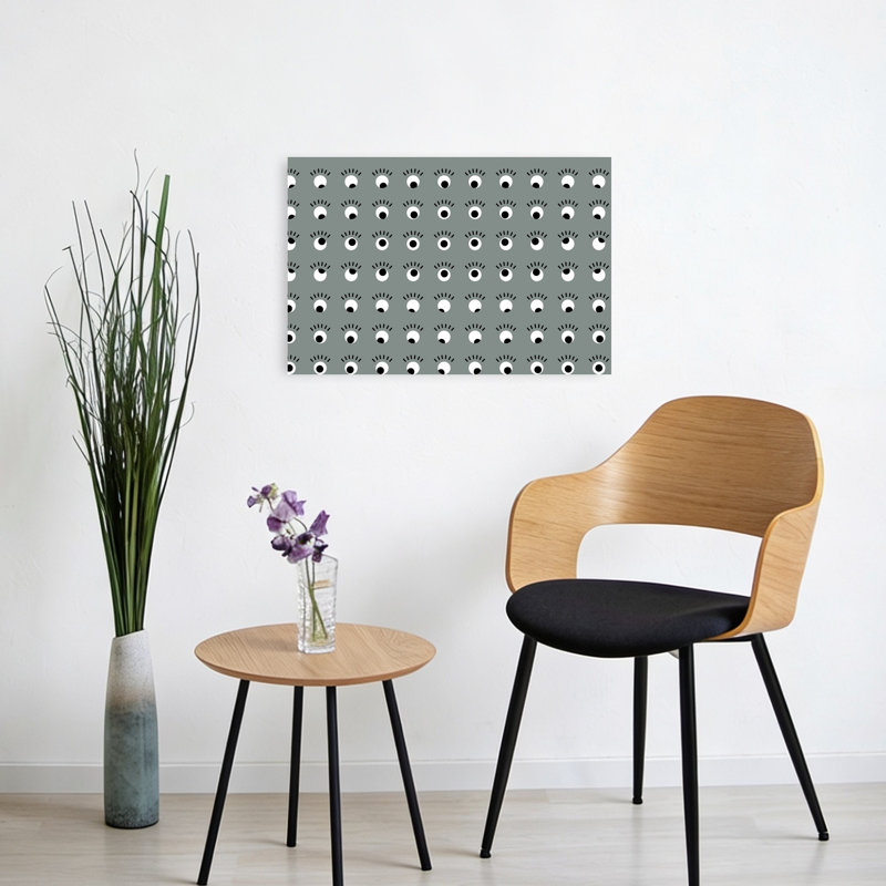 Curious Eyes Gaze Abstract Modern Wall Art Print, 60.96cm H x 40.64cm W