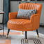 Fauteuil d'appoint rembourré en similicuir Quinterria-87046280