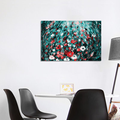 In The Enchanted Garden IV by Kathy Morton Stanion - Wrapped Canvas Painting
