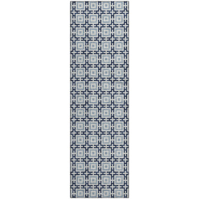 Premium Machine Washable Paullette AMF139 Navy Rug