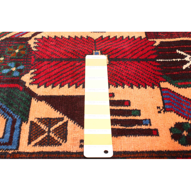 Tapis orange Teimani 2 pi 11 po x 5 pi 0 po
