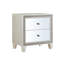 Table de chevet simple pour chambre avec 2 tiroirs