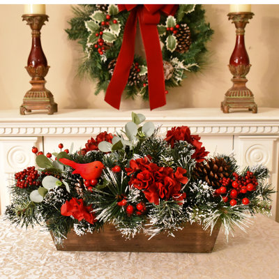 Faux Silk Arrangement in Planter