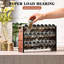 Étagère à épices en bois à 3 niveaux avec 24 pots en verre et 180 étiquettes, armoire inclinée ou support à épices mural pour cuisine, garde-manger, comptoir