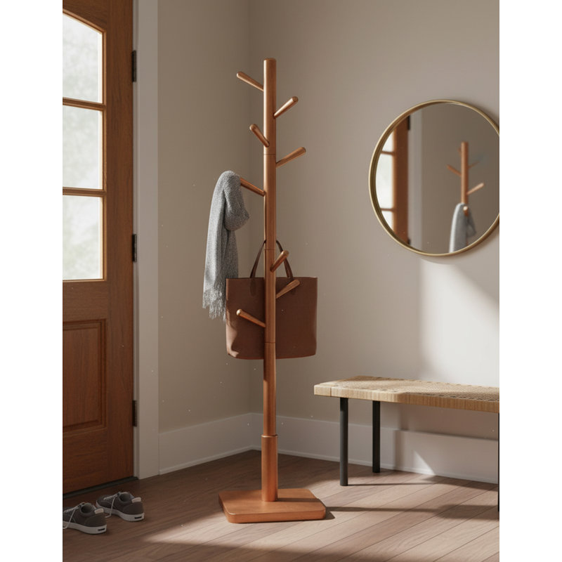 Freestanding 8 - Hook Coat Rack