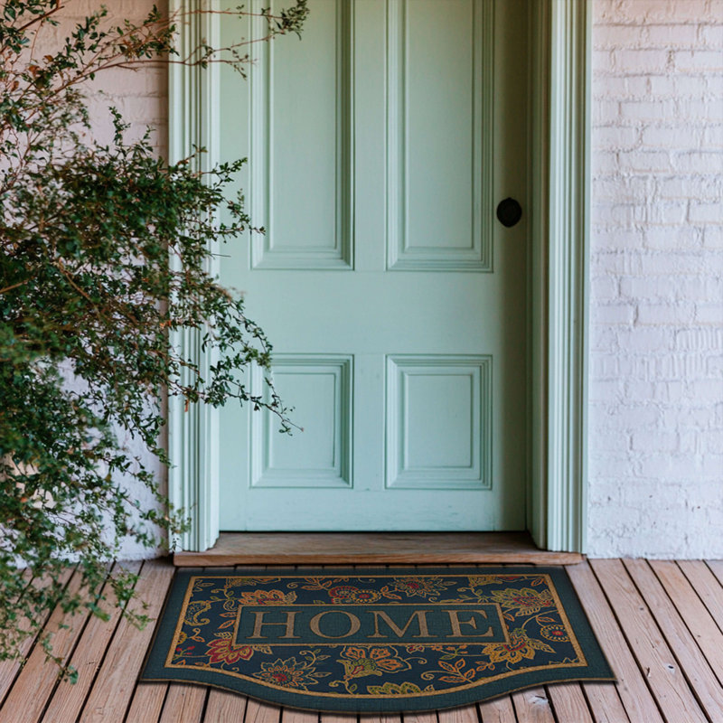 Paillasson Jacobean, Bleu