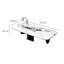 Table basse rectangulaire en pierre supercristalline-103250061-103250062