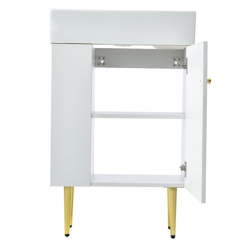Armoire de salle de bain fonctionnelle avec rangement, idéale pour organiser vos essentiels de salle de bain et améliorer l'espace utilitaire