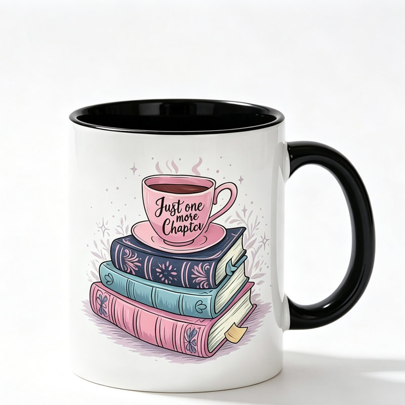 Just One More Chapter Ceramic Coffee Mug Coffee Cup Tea Mug Christmas Gift Leisure Time Can Hold Tea Milk.