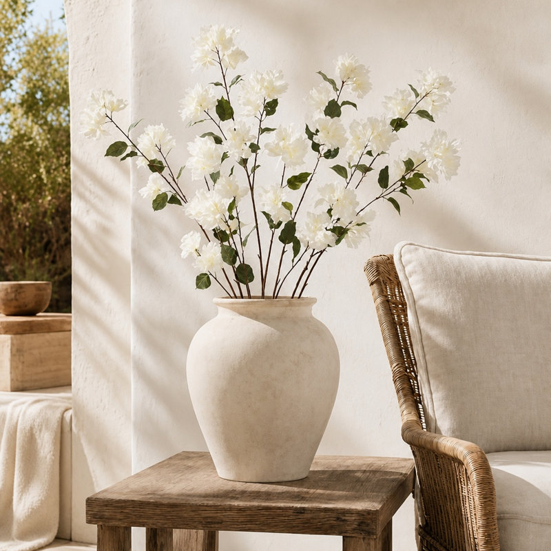 White Artificial Bougainvillea Spray
