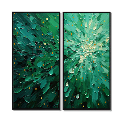 Émeraude civale Euphoria II - ensemble d'art mural moderne sur toile 2