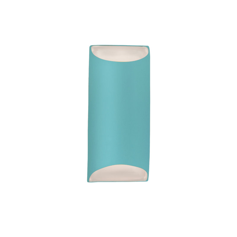 Beda Ceramic LED Wall Light, 13.75" H x 7" W x 4" D, Reflecting Pool