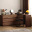 Commode noire en noyer