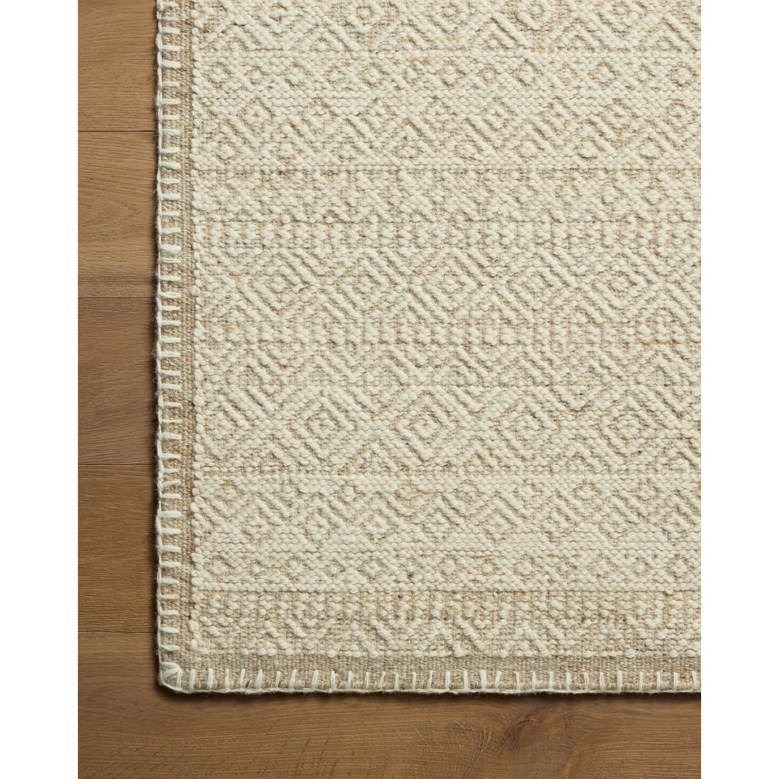 Amber Lewis x Loloi Bowie Pebble / Clay Area Rug, Rectangle 2' x 3'