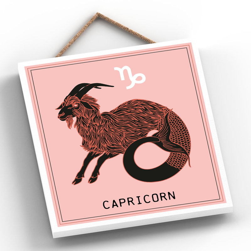 Kana Zodiac Wall Decor on Solid Wood