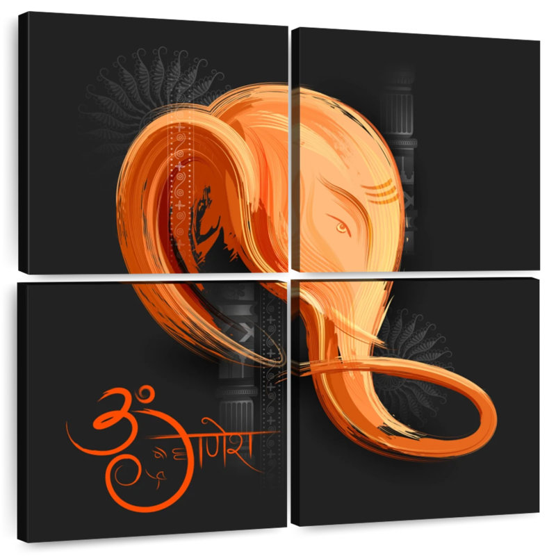Adella Hindu God Lord Ganesh, 74" H x 74" W