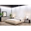 Lacci - Lit moderne en tissu blanc cassé et noir-36760115