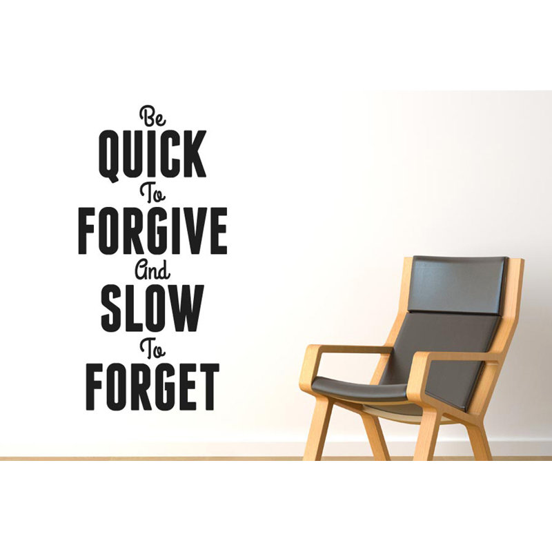 Non-Wall Damaging Wall Decal, Black, Large