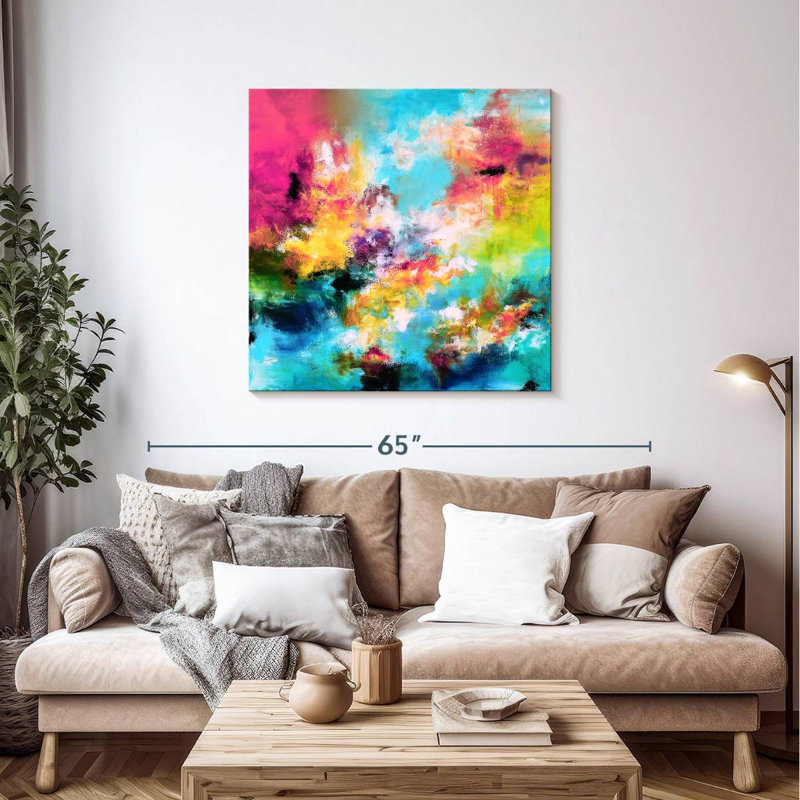 Avery, réflexion colorée, H 39 po x l 39 po