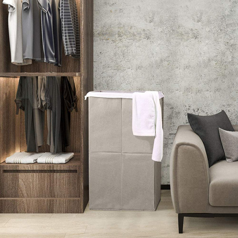 Nex Fabric Laundry Hamper, Gray