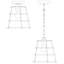 Luminaire suspendu géométrique 1 lumière Sherburne-623298193