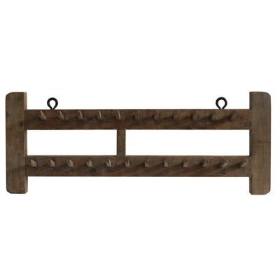 Rustic Wooden Double Yoke Wall Hanger