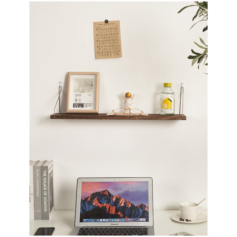 Sherli Wood Floating Shelf, 5.71" H x 15.75" W x 5.71" D