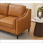 Canapé modulaire gauche en forme de L 94,5 po pour salon | Cuir véritable brun clair brun clair-1424720644-1424720666