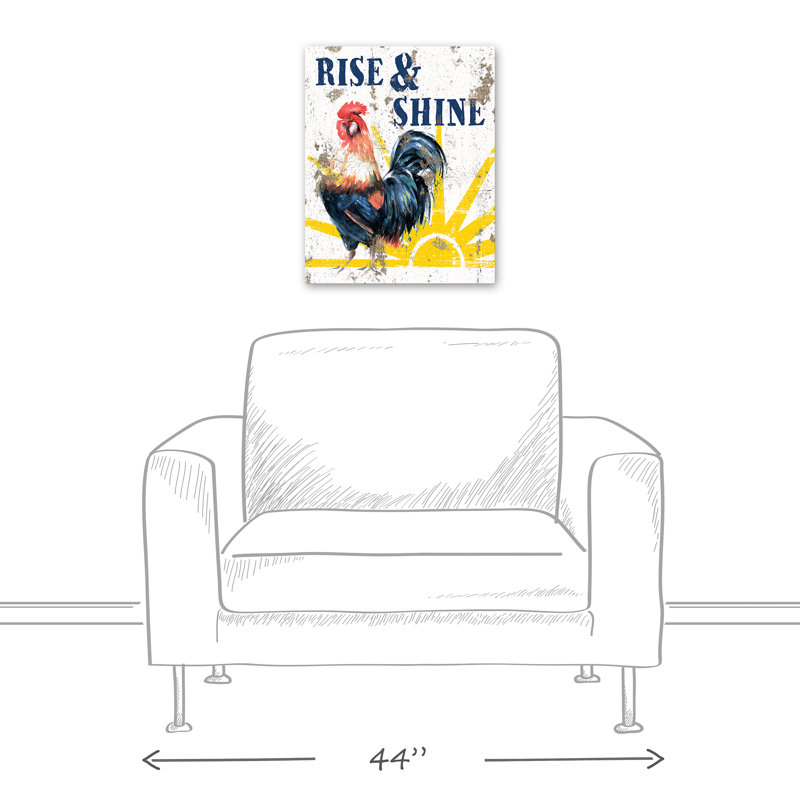 « rise & brillance coq », impression sur toile