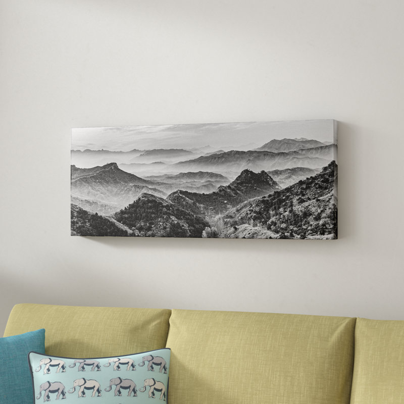 «Mountains of the Great», toile tendue avec châssis, H 12 po x l 30 po x P 1,5 po