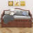 Modern Wooden Daybed with Trundle, Storage Drawers & Upholstered Button Tufted Backrest-313780835