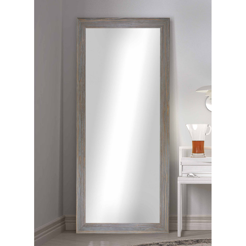 Daneille Solid Wood Flat Wall Mirror, 65.75" x 30.75"