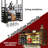 Wall Mounted Wine Rack With LED Light, Hanging Wine Bottle Holder Ceiling, 2-Layer Liquor Bottle And Glass Holder Display Storage,For Home Kitchen Din Ing Room Living Room (31.49In/80Cm)-1857684411