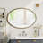 Iron Art Oval Retro Mirror, Antique Effect, Wall Hanging, Suitable For Bathroom, Bedroom, Living Room-1944474107