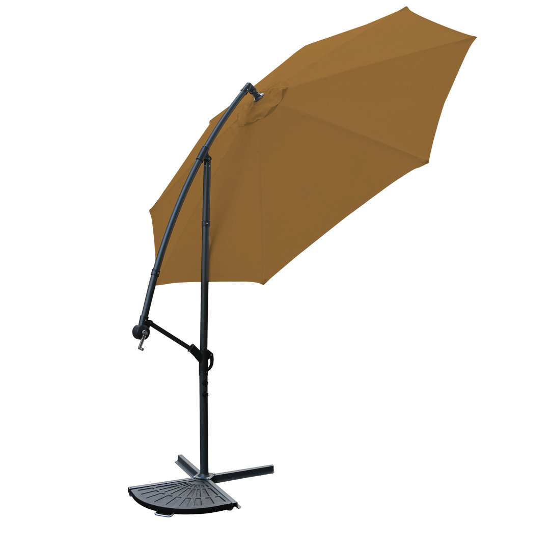 Reyes 3m Coffee Cantilever Banana Parasol