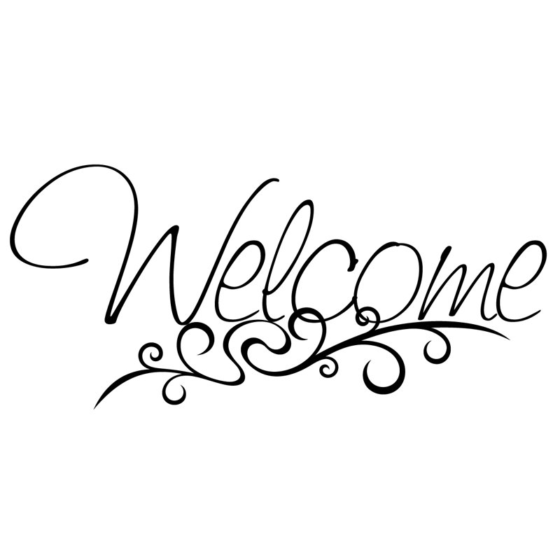 Text & Numbers Non-Wall Damaging Wall Decal, Black