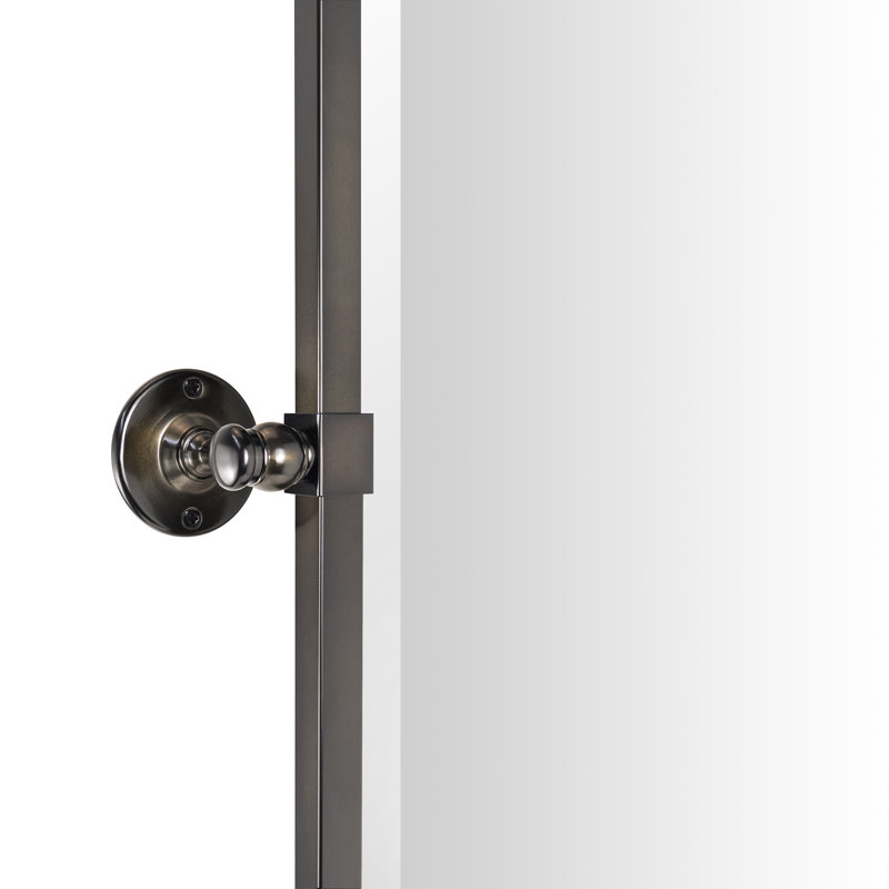Metal Rectangle Mirror, 30" x 20", Oil Rubbed Bronze