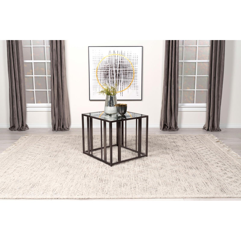 Table de bout Adri, Nickel noir