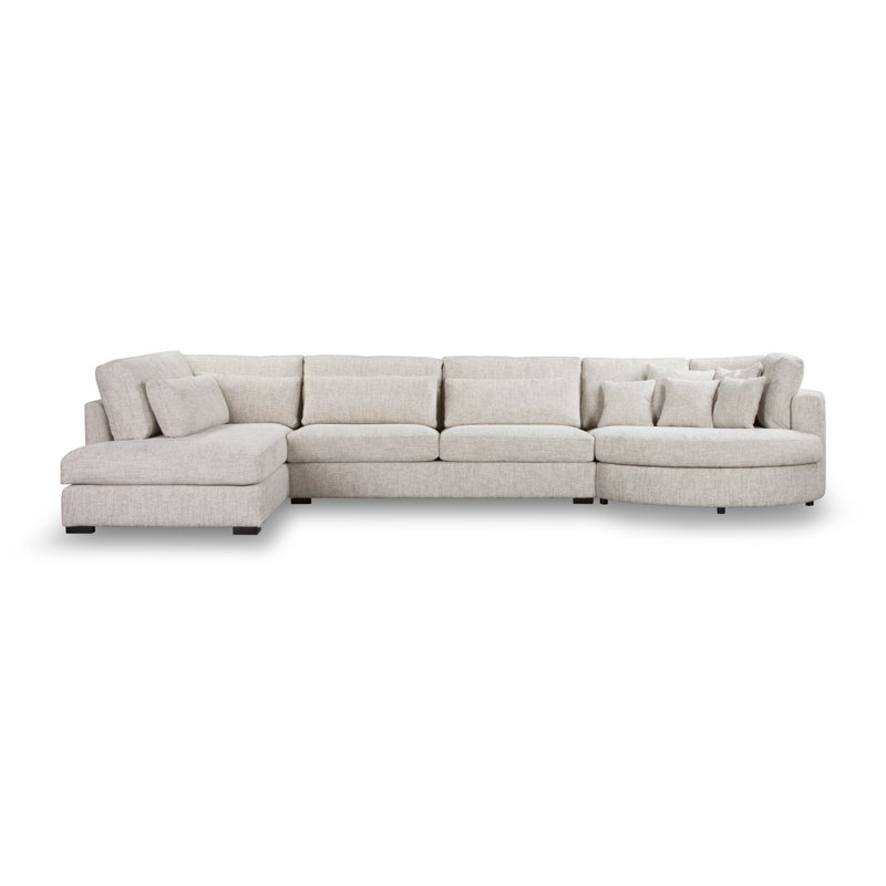 Krste 6 Seater Sofa & Chaise, Left Hand Facing